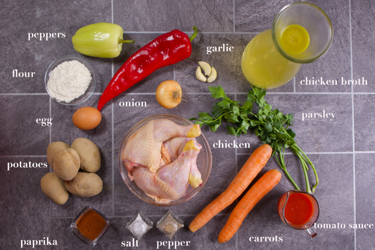 Recipe ingredients on the table..