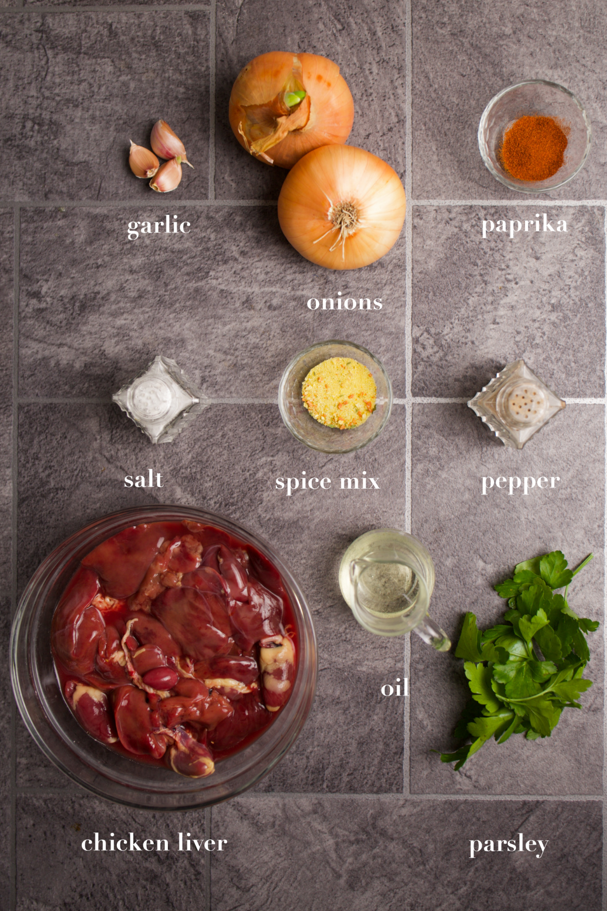 Ingredients for the recipe.