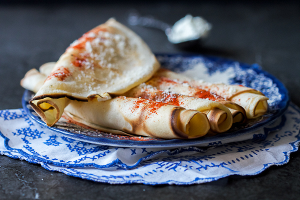 crepes with goat cheese filling palacinke sa mladim sirom. coolinarikajpg