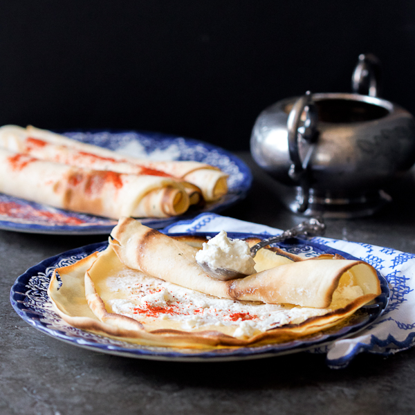 crepes with goat cheese filling palacinke sa mladim sirom