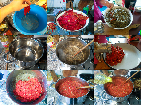 Ajvar preparation