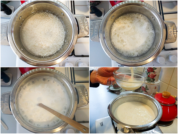 Sticky rice: rice cooked in milk and sugar. A dish as ordinary, and as extra-ordinary as vanilla ice-cream. 