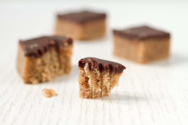 Chocolate Walnut Marzipan Squares: a unique take on an old favorite. 