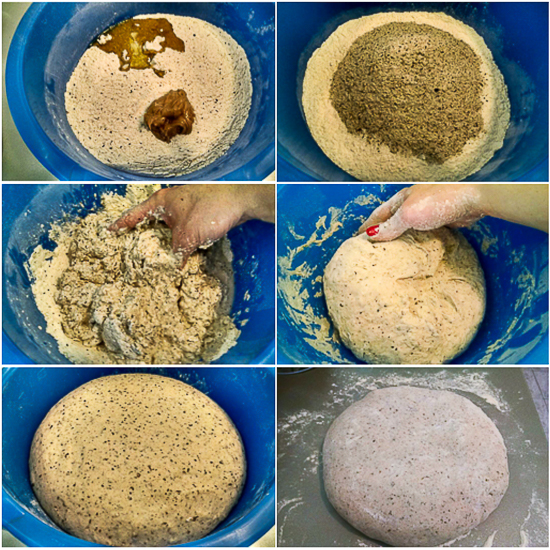 Soft and flavorful buckwheat mini breads further enriched with sunflower seeds. A simple way to get you into making your own dough. 