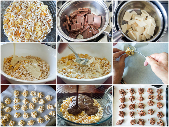 Puffed Rice and Cornflake Bites