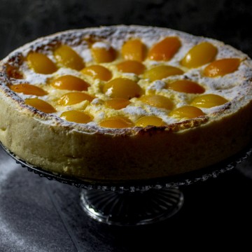 apricot cheesecake, cheesecake, apricots | balkanlunchbox.com