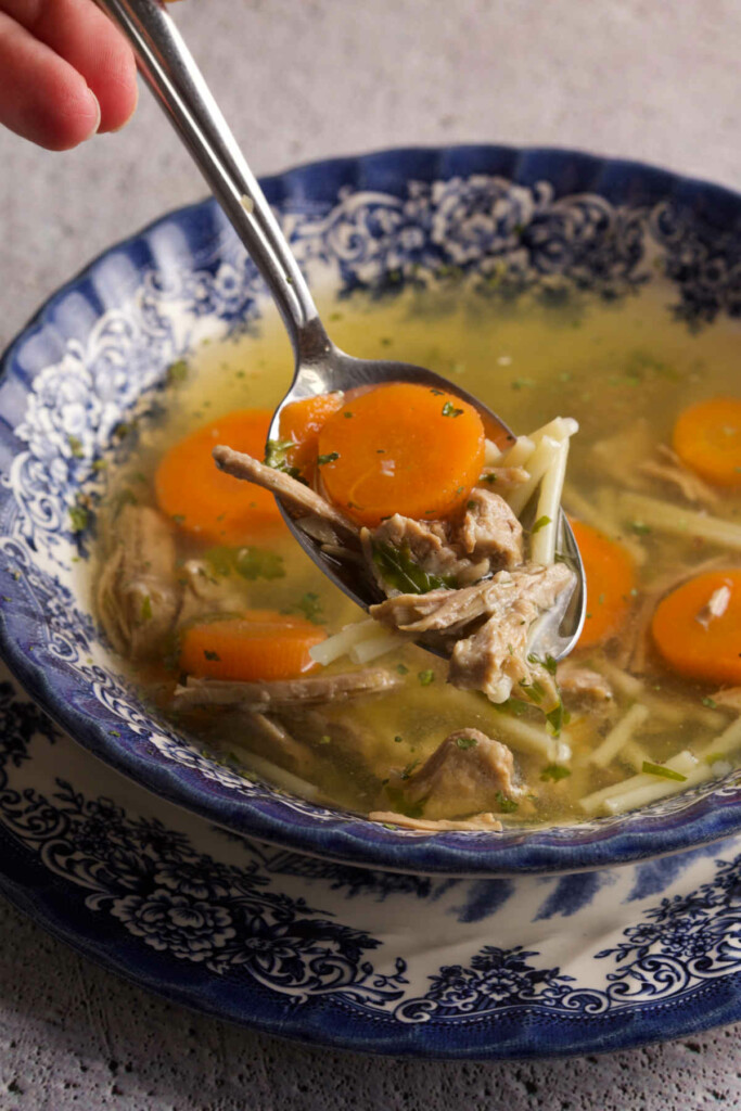 Beef Noodle Vegetable Soup [Instant Pot, Stovetop] - Balkan Lunch Box