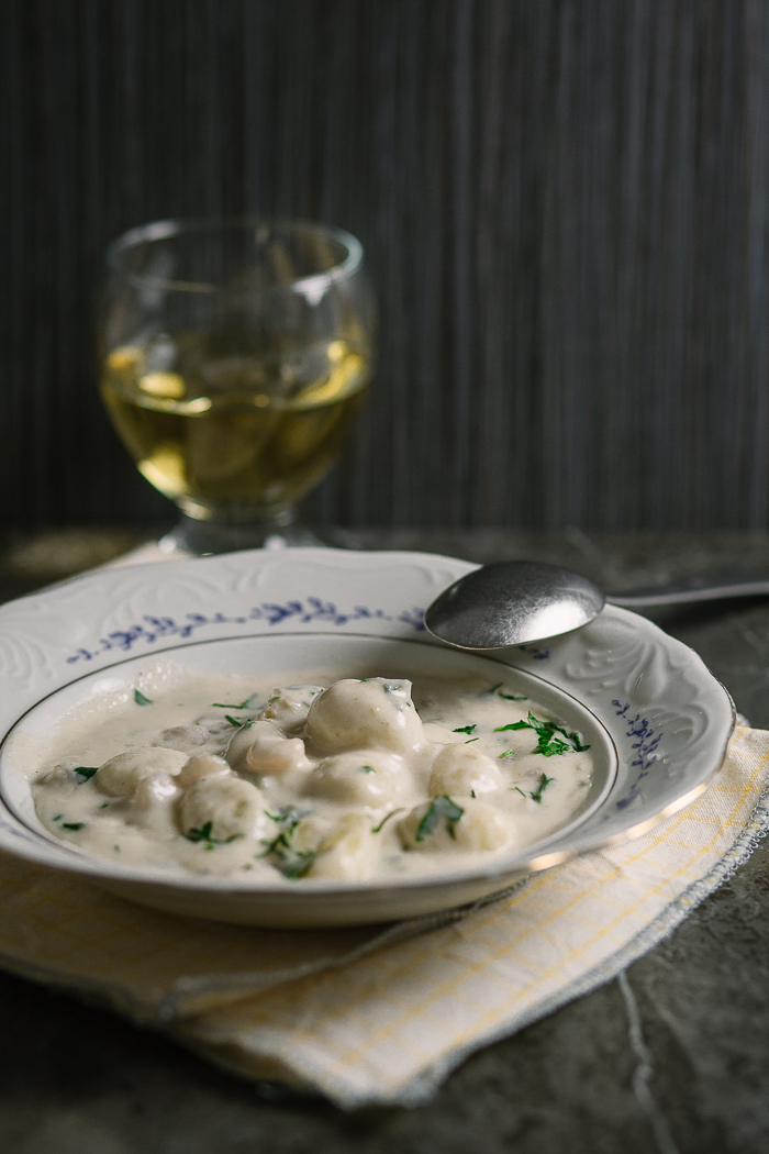 Easy white wine gnocchi with shrimp is a creamy seafood dish you can replicate in your own kitchen with just a few ingredients.